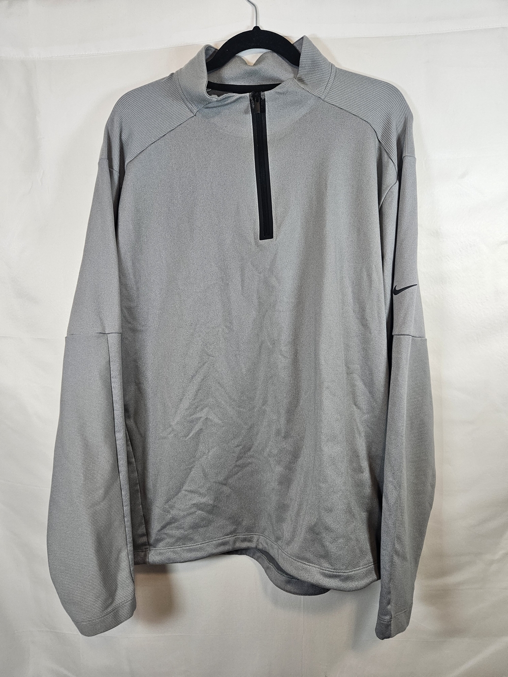 Nike Golf Pro Tour Premium Light Gray Men's Half-Zip Performance Pullover Jacket